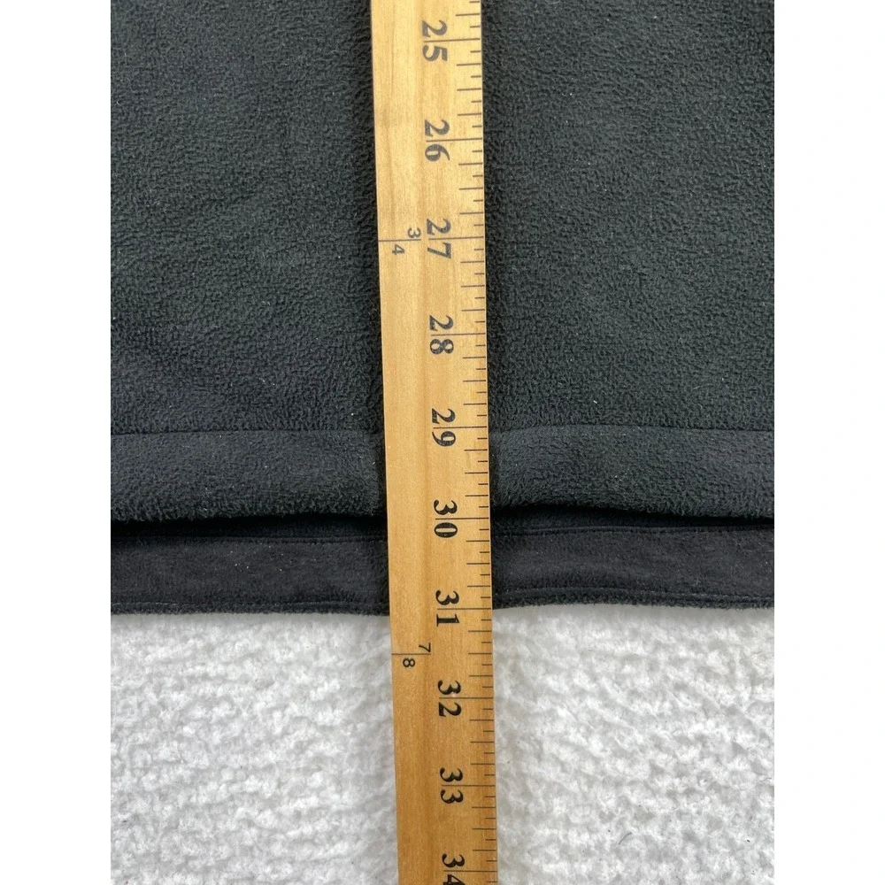 The North Face Full Zip Fleece Jacket Mens L Black Outerwear Activewear Casual